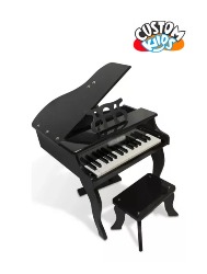 PIANO INFANTIL CKPI-30-BK PRETO 30 TECLAS CUSTOM KIDS