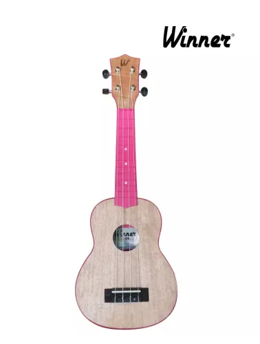 UKULELE SOPRANO 21(IZ12716)ABS FLAMED OKUME PINK C