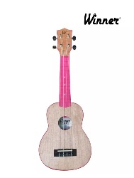 UKULELE SOPRANO 21(IZ12716)ABS FLAMED OKUME PINK C