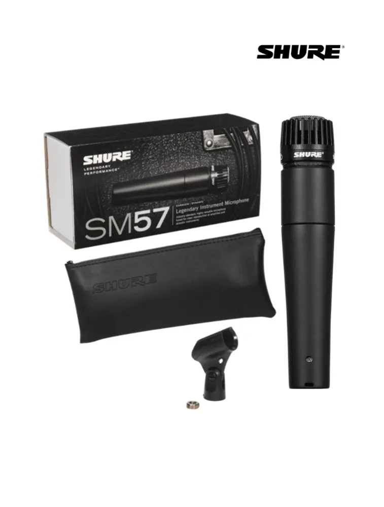 MICROFONE SHURE SM-57 LC- 2190(27869)MEX(10152)