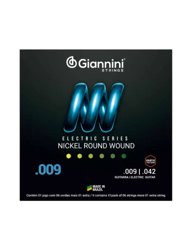 ENCORDOAMENTO GEEGST-9 009 P/GUITARRA GIANNINI