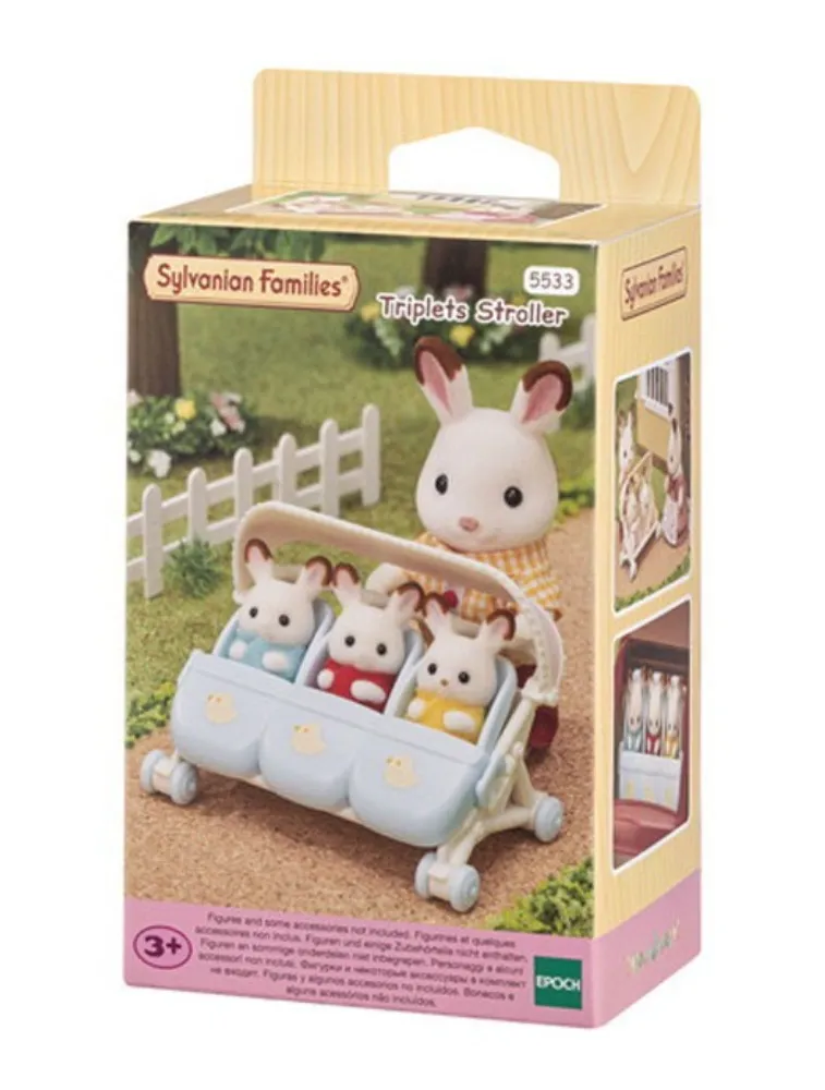 Carrinho para Trigêmeos - Sylvanian Families