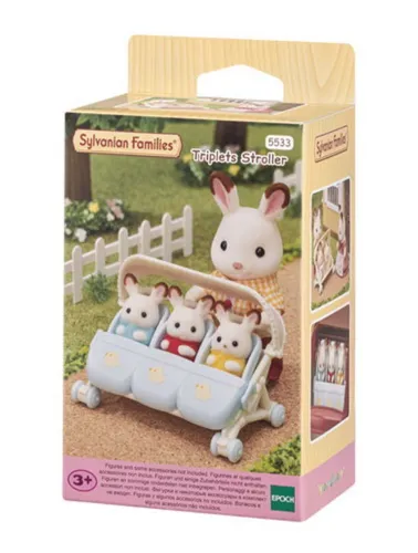Carrinho para Trigêmeos - Sylvanian Families