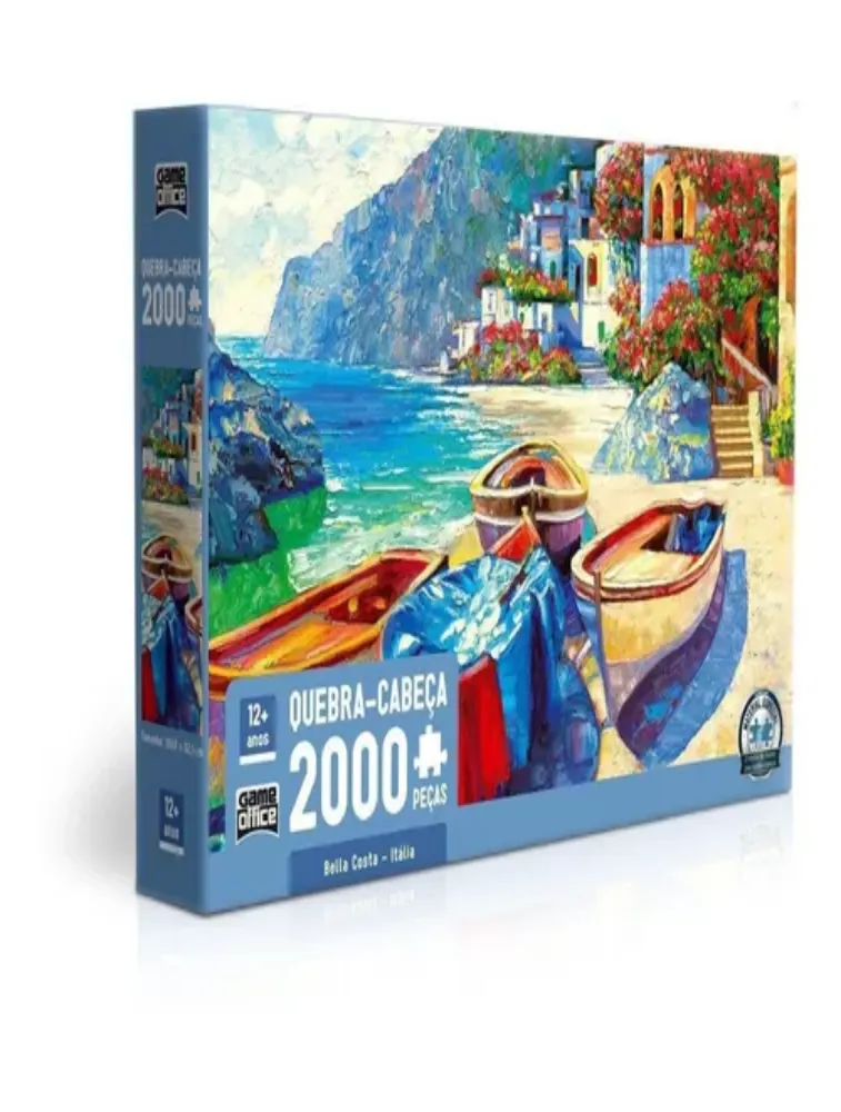 Quebra-Cabeça: 2000 Peças - Bella Costa Itália