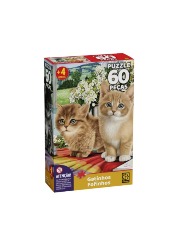 Quebra-Cabeça: 60pçs - Gatinhos Fofinhos
