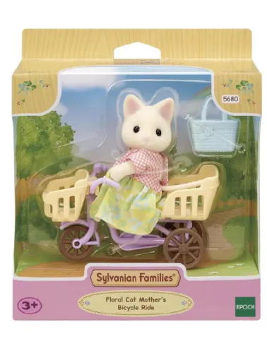 Conjunto de Passeio de Bicicleta Mamãe Gato Primavera - Sylvanian Families
