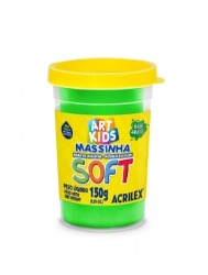 Massa para Modelar Soft - 150g - Verde - ACRILEX