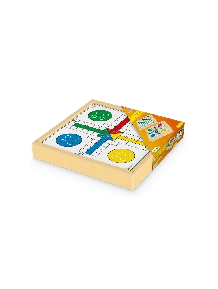 Jogo 2x1 - Damas e Ludo - Junges