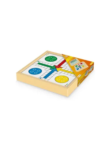 Jogo 2x1 - Damas e Ludo - Junges