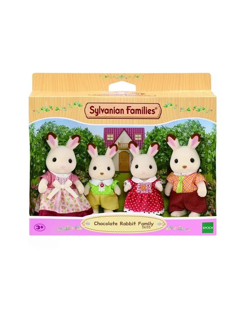 Nova Família Coelho Chocolate - Sylvanian Families