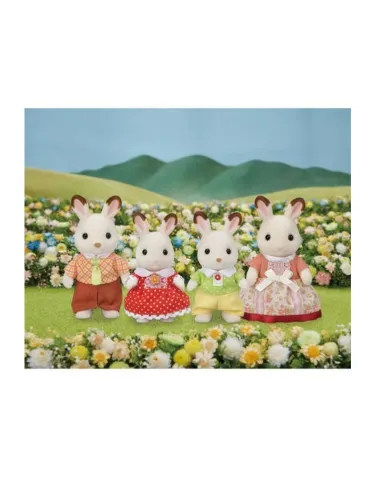 Nova Família Coelho Chocolate - Sylvanian Families