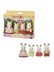 Nova Família Coelho Chocolate - Sylvanian Families