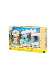 Trem Arco-Iris Flutuando na Nuvem