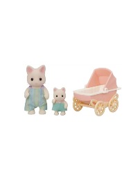Conjunto Carrinho de Bebê - Papai e Bebê Gatos Primavera