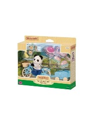 Conjunto Bicicleta e Patins - Menina Panda - Sylvanian Families