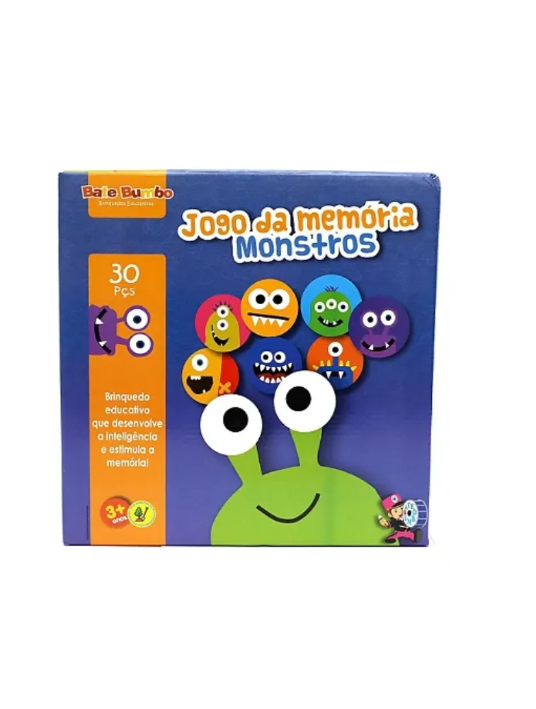 Jogo da Memória: Monstros - 30pçs