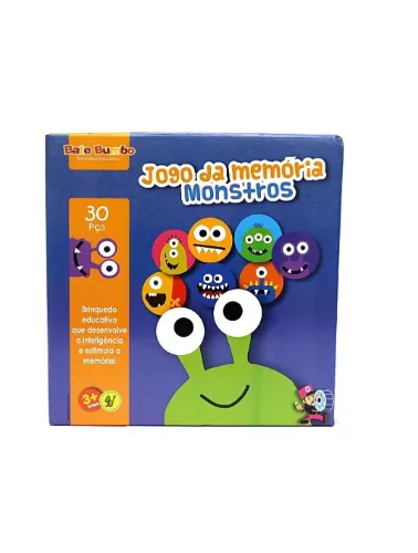 Jogo da Memória: Monstros - 30pçs