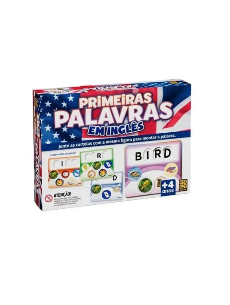Brinquedo Pedagógico - Primeiras Palavras em Inglês - GROW