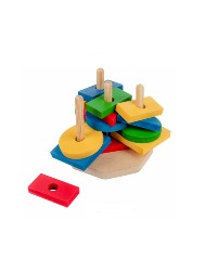 Madeira Torre de Forma Geométrica