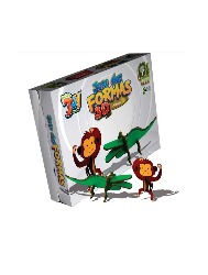 Brinquedo Pedagógico - Formas 3D - Macaco/Jacaré - MDF