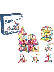 Block Building Tubos Magnéticos - 56pçs