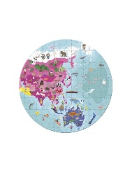 Quebra-Cabeça: Mapa Mundi - 208PÇS