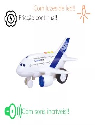 Avião com luzes e sons