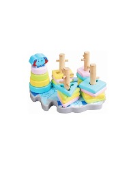 Encaixe Divertido - Formas e Cores - 22 pçs MDF