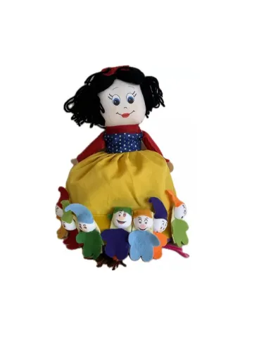 Fantoches 3x1: Branca de Neve, 7 anões, príncipe e bruxa