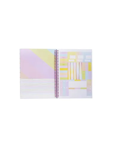 Caderno Capa Dura Pautado - Colorido - BRW