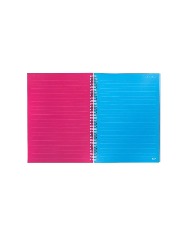 Caderno Capa Dura Pautado - Colorido - BRW