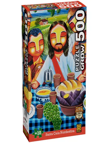 Quebra Cabeça: 500 peças - Santa Ceia Nordestina