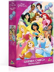 Quebra-Cabeça Metalizado: Princesas
