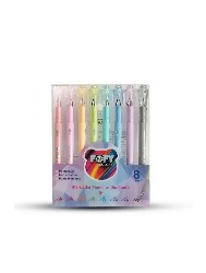 Conjunto Marcador Fineliner Diamante - 8 cores - FOFY