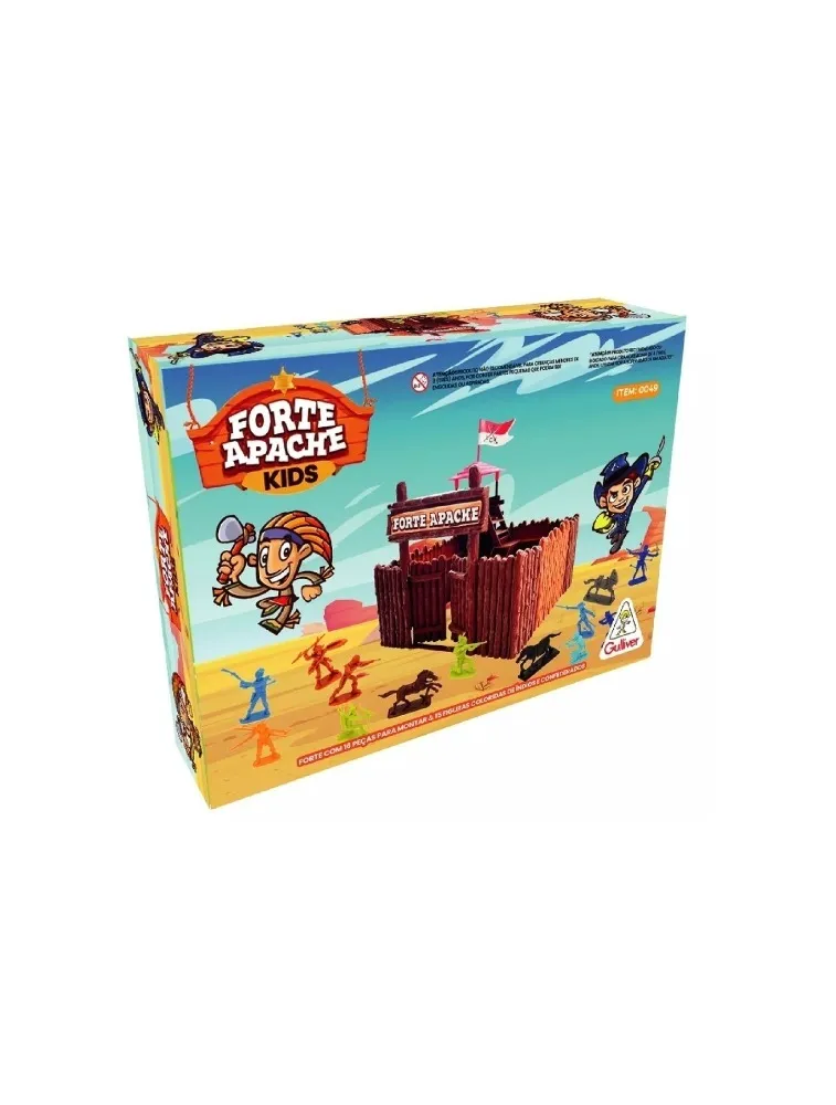 Miniatura Colecionável: Forte e Apache - Batalha Kids