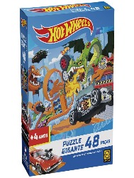 Quebra-Cabeça: 48 peças gigantes - HotWheels