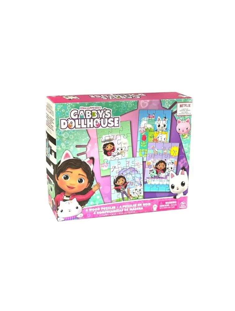 Quebra-Cabeça: Gabby´s Dollhouse (4 puzzles)