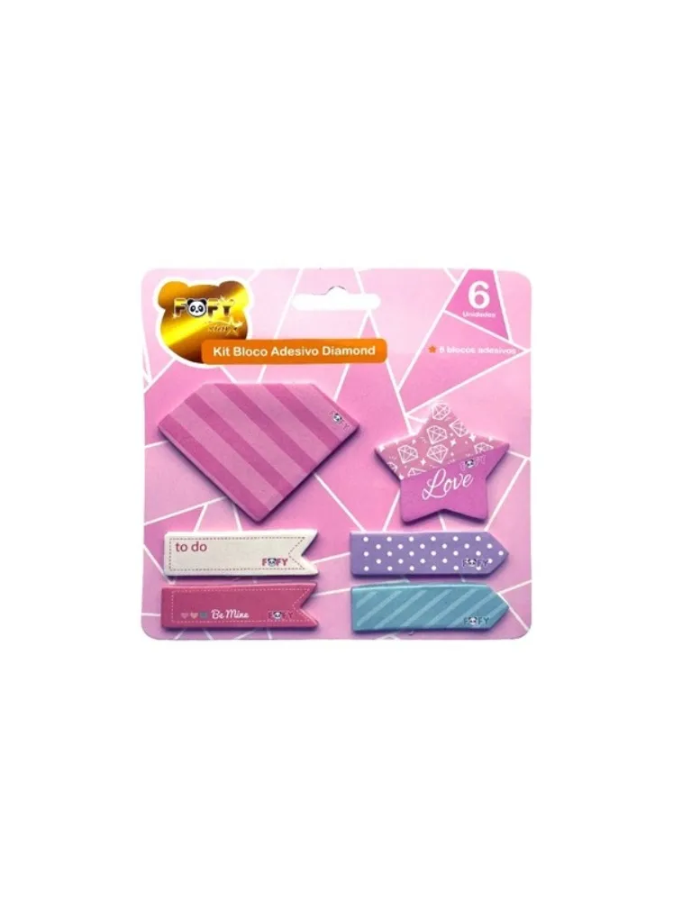 Kit Bloco Adesivo DIamond - FOFY