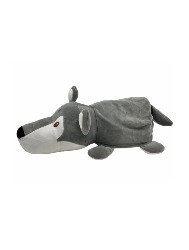 Almofada Animais 2 em 1 - Hipopótamo e Lobo