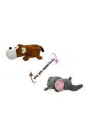 Almofada Animas 2 em 1 - Elefante e Macaco