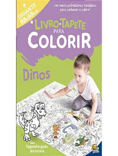 Livro-Tapete para Colorir: Dinos