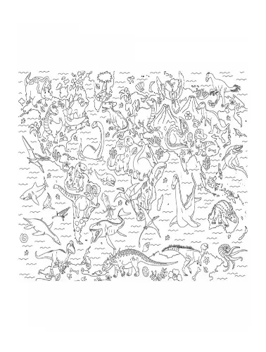 Livro-Tapete para Colorir: Dinos