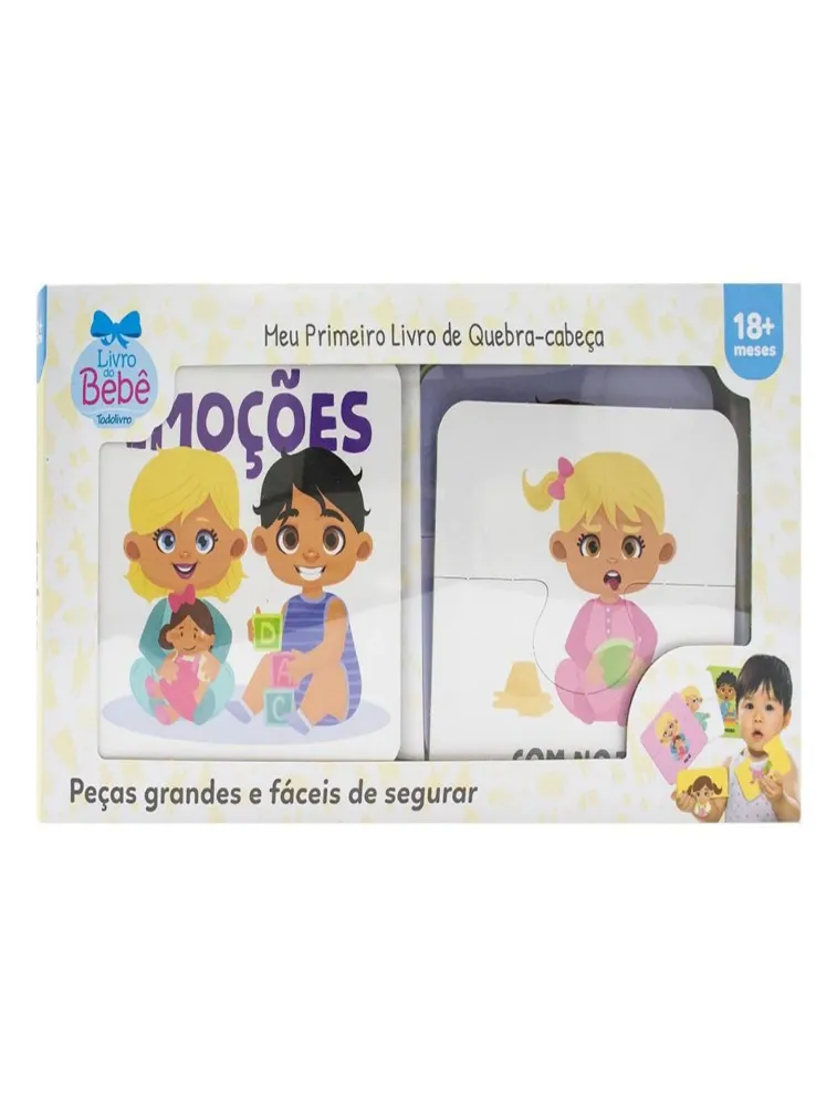 Meu Primeiro Livro de Quebra-Cabeça: Emoções