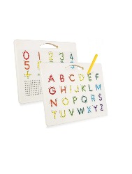 Lousa Magnética Dupla Face - Letras e Números