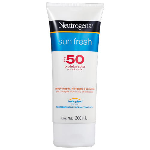 Protetor Solar Corporal Neutrogena Sun Fresh FPS 50, loção com 200mL 