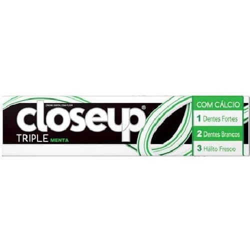 Creme Dental Closeup Triple menta, 1 unidade com 70g 