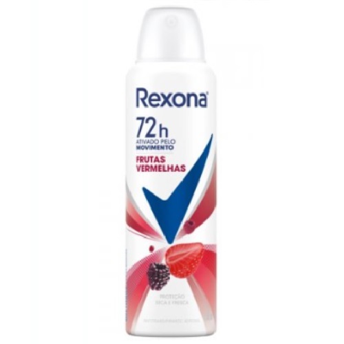 Desodorante Antitranspirante Feminino Rexona Frutas Vermelhas aerossol, 1 unidade com 150mL 