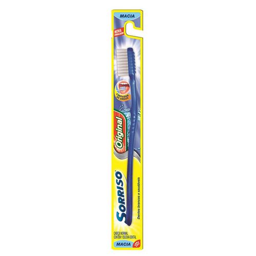 Escova Dental Sorriso Original macia, sortida com 1 unidade 