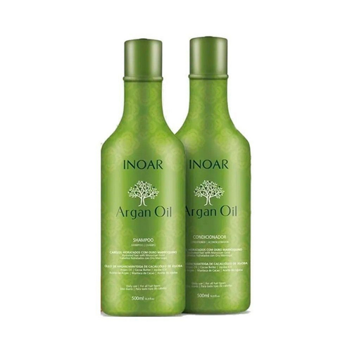 SHAMPOO+CONDICIONADOR INOAR ARGAN OIL 500ML