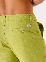 BERMUDA LINHO BLEND - VERDE OLIVA